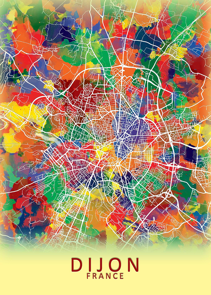 Dijon France City Map