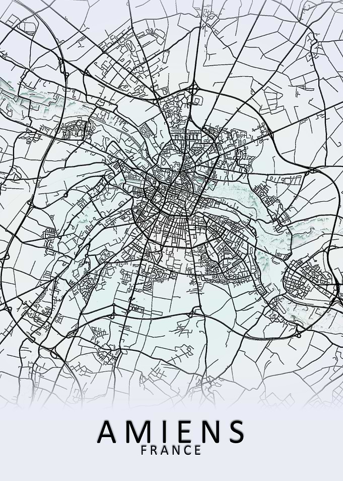 Amiens France City Map