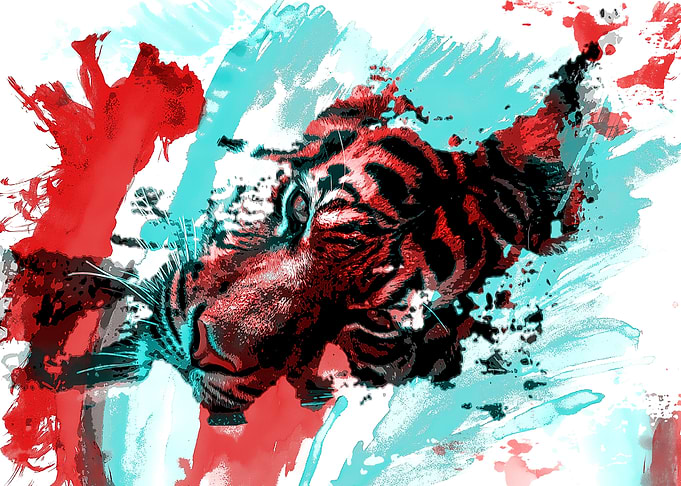 Minimalist Lion Art