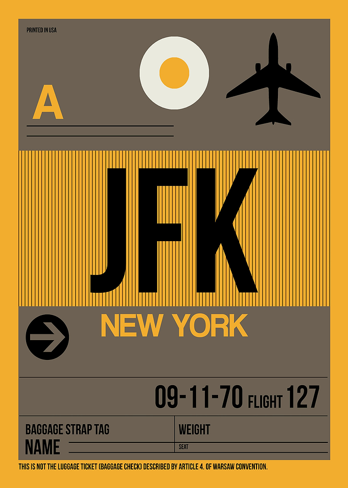 JFK Luggage Tag