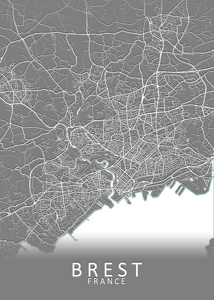 Brest France City Map