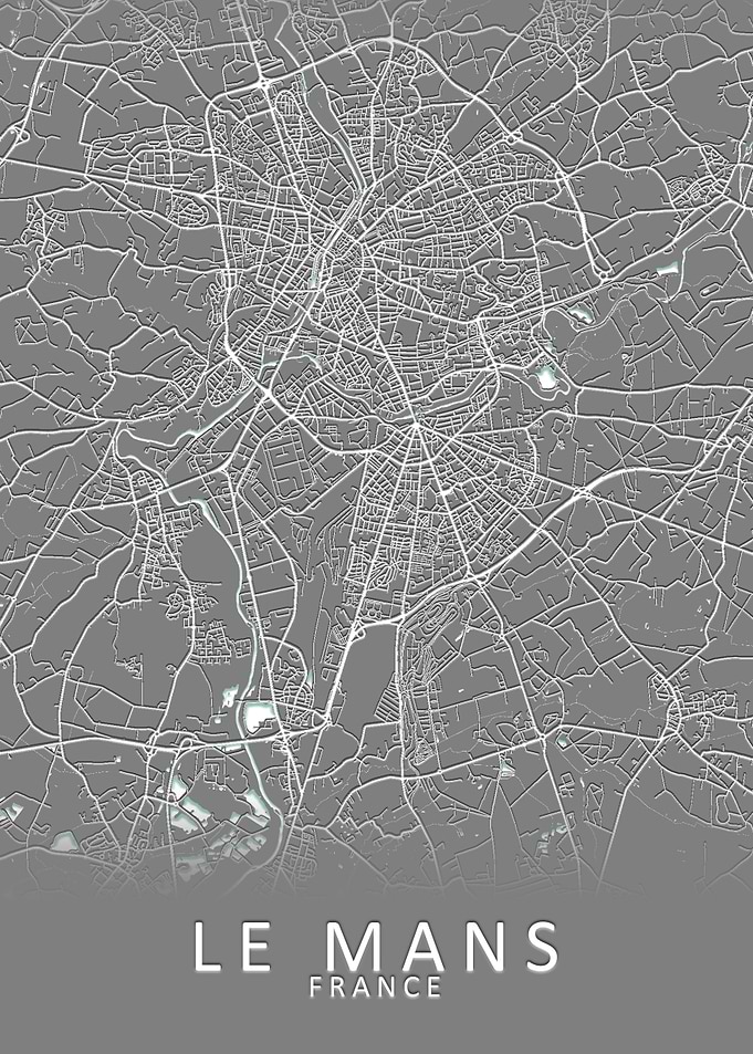 Le Mans France City Map