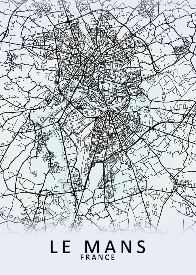 Le Mans France City Map