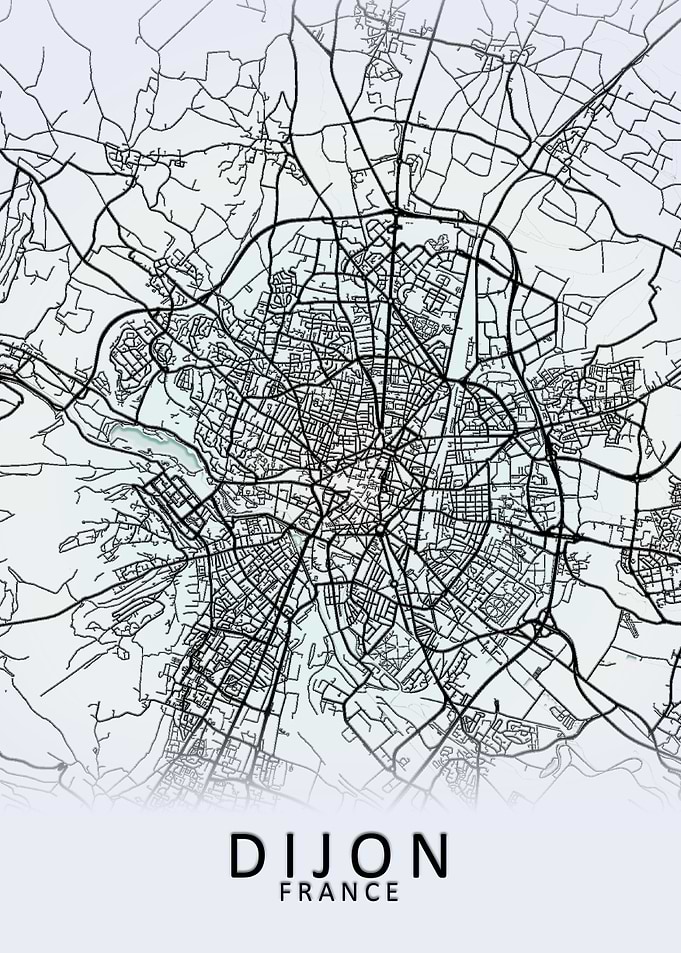 Dijon France City Map