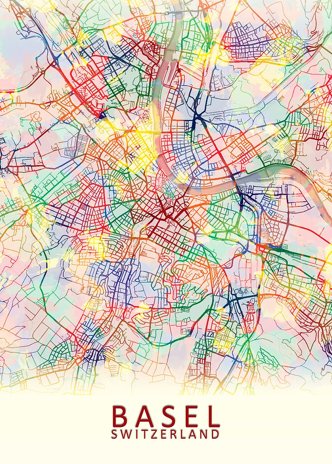 Basel Switzerland City Map