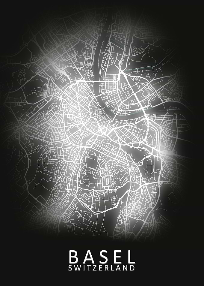 Basel Switzerland City Map