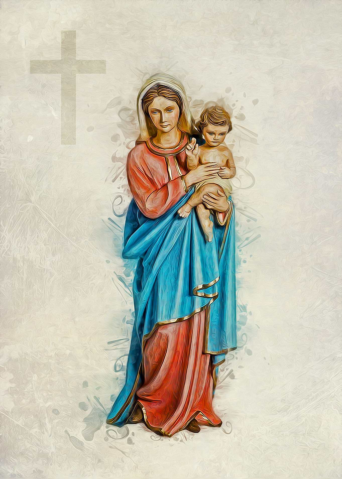 Virgin Mary And Jesus