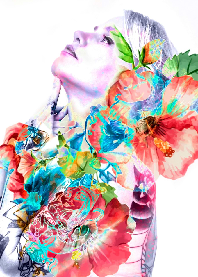 Ju and flowers