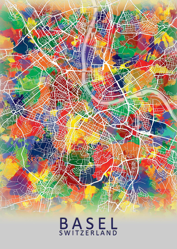 Basel Switzerland City Map