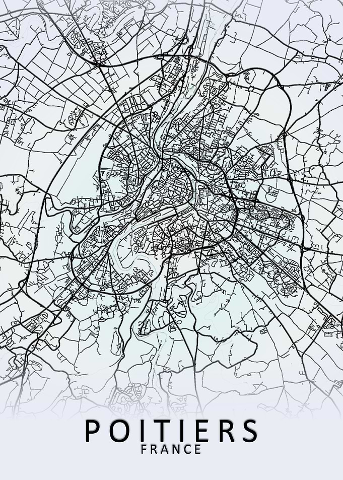 Poitiers France City Map