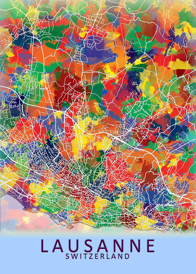 Lausanne Switzerland Map