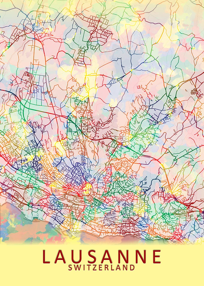 Lausanne Switzerland Map