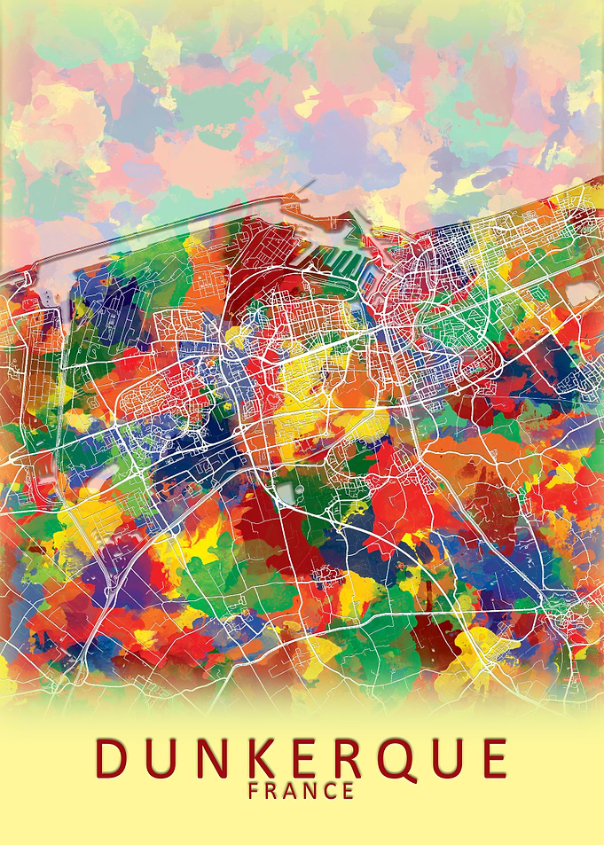Dunkerque France City Map
