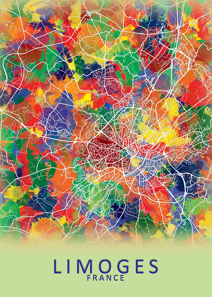 Limoges France City Map