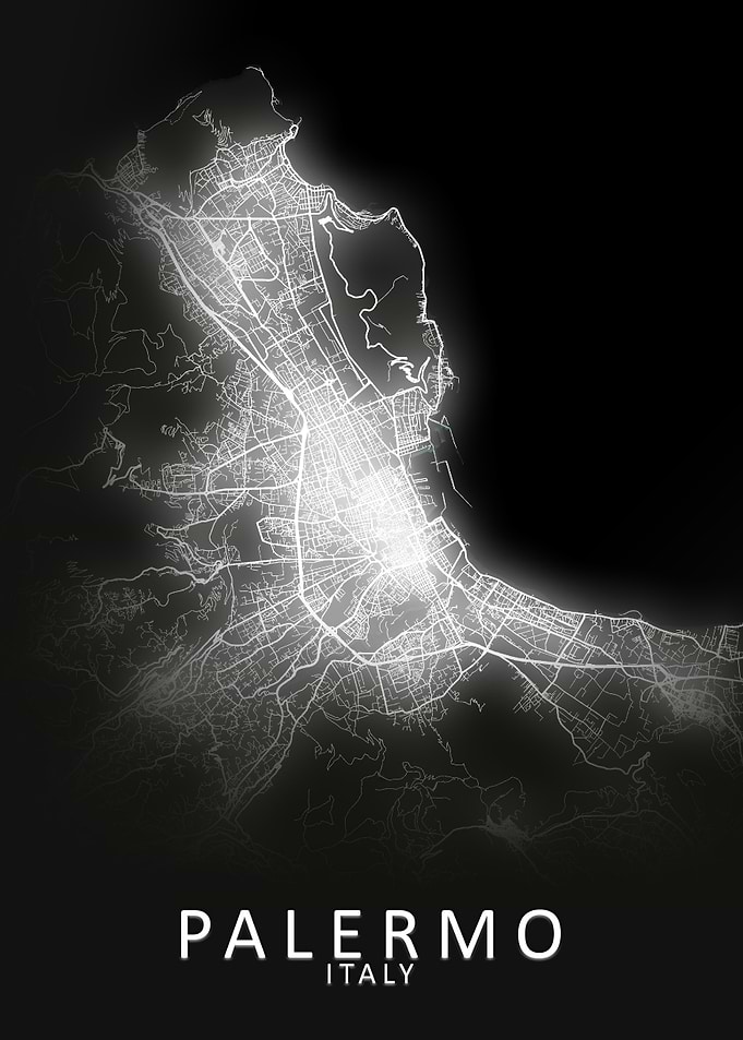 Palermo Italy City Map
