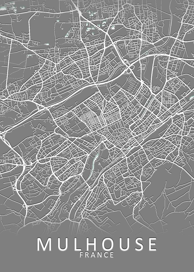 Mulhouse France City Map