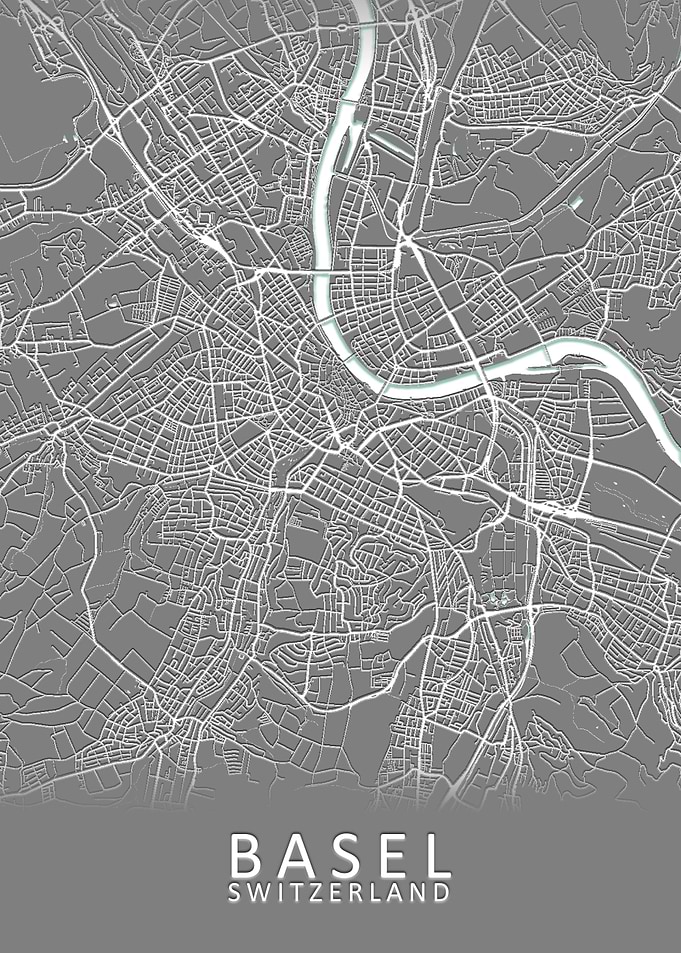 Basel Switzerland City Map