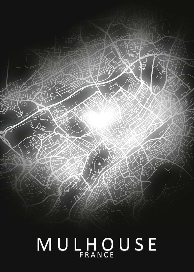 Mulhouse France City Map