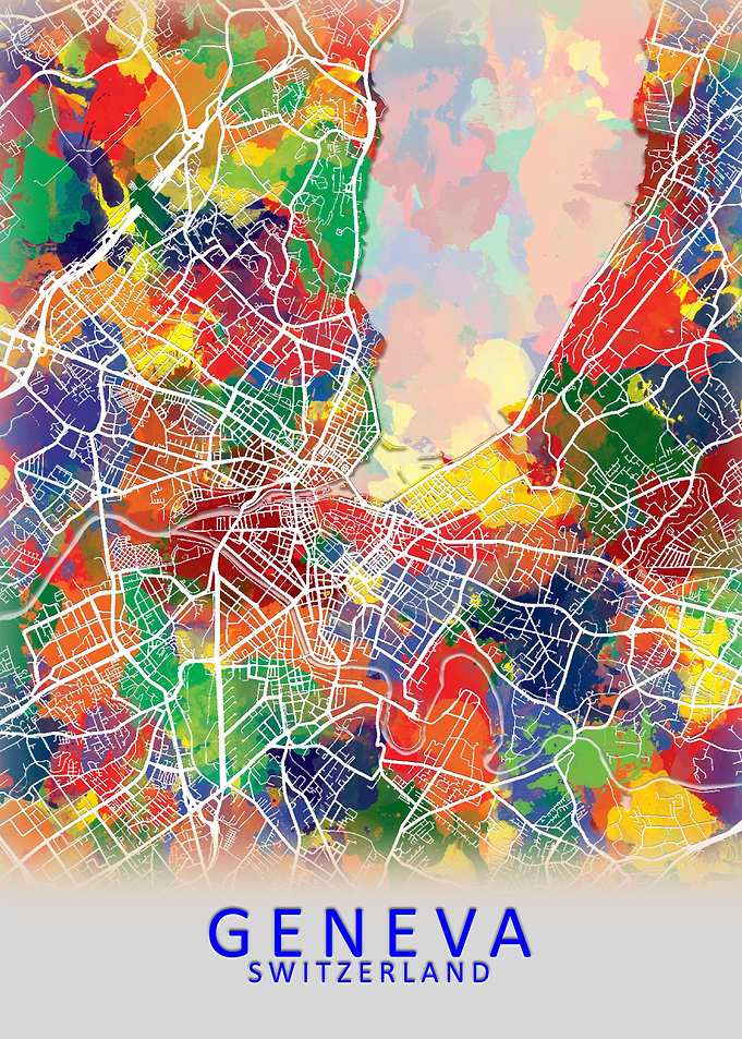 Geneva Switzerland Map