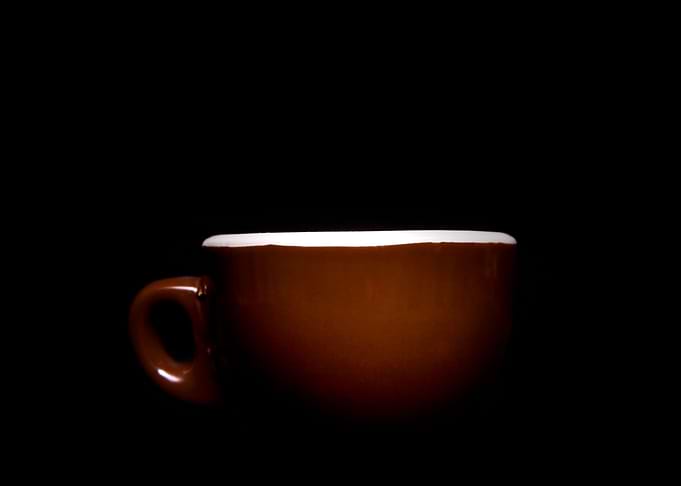 Coffee cup darkness