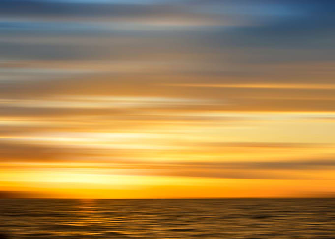 Horizon sunset