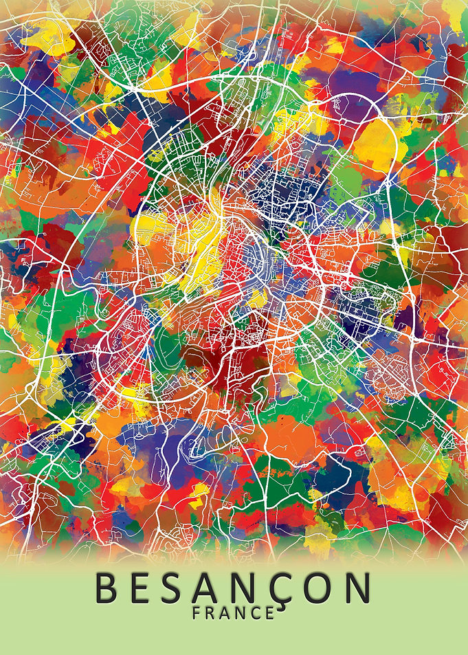 Besancon France City Map