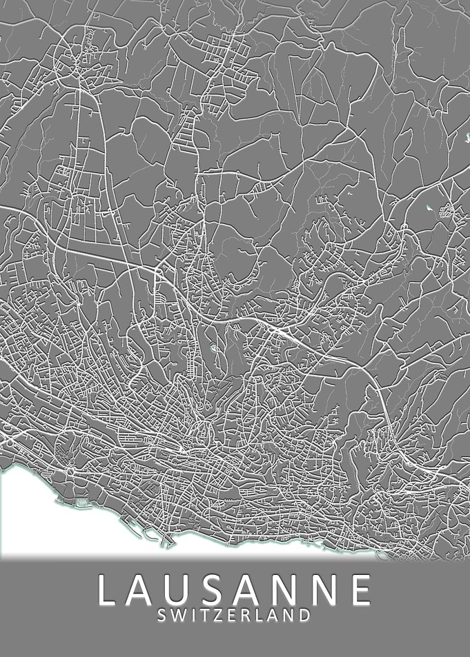 Lausanne Switzerland Map