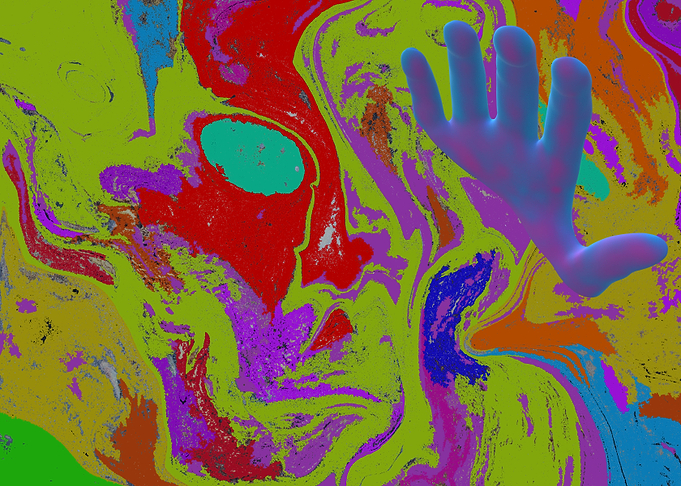 Swirl Face and Hand