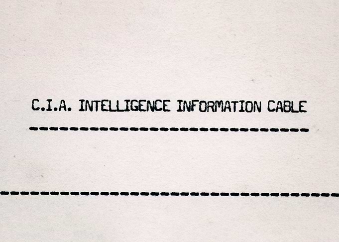 CIA document secret header
