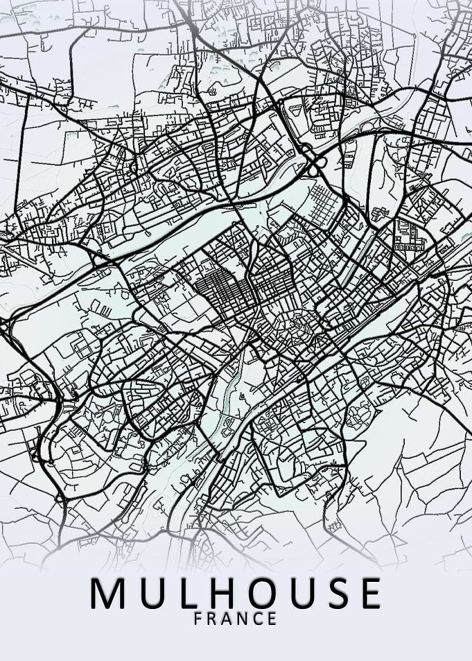 Mulhouse France City Map
