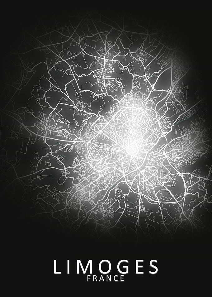 Limoges France City Map