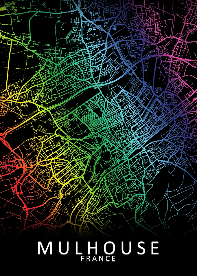 Mulhouse France City Map