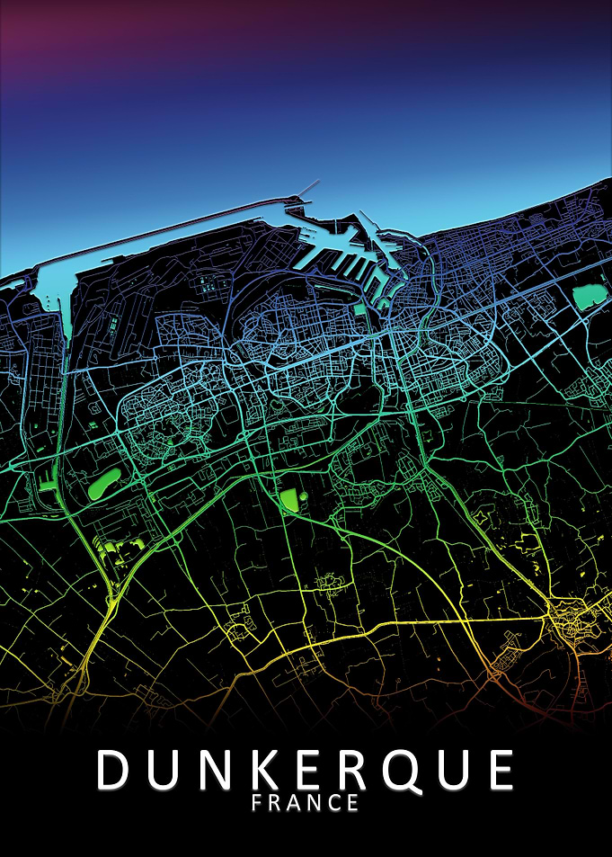 Dunkerque France City Map