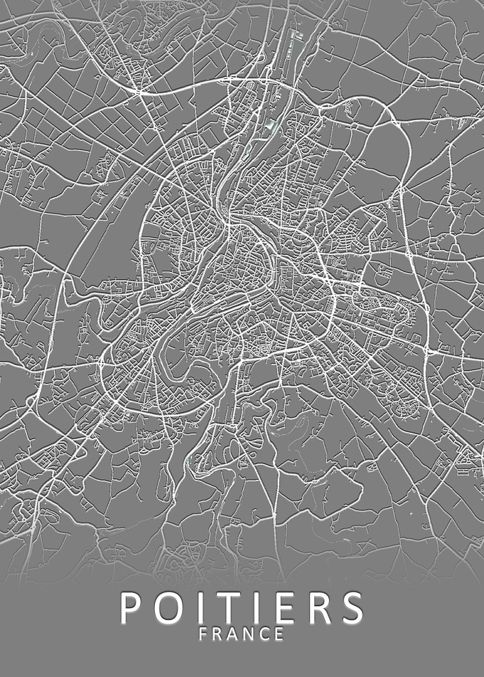 Poitiers France City Map