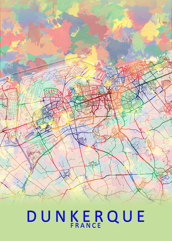 Dunkerque France City Map