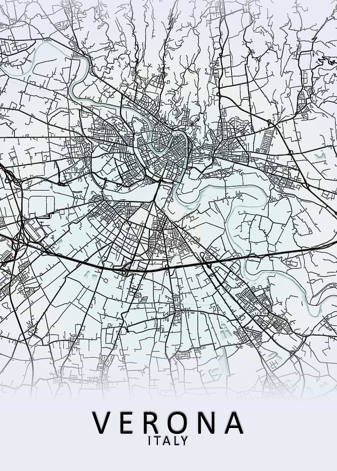 Verona Italy City Map