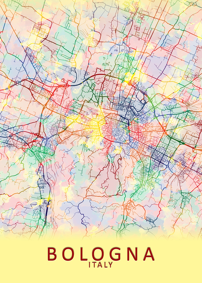 Bologna Italy City Map