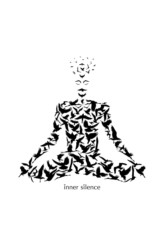 man meditation