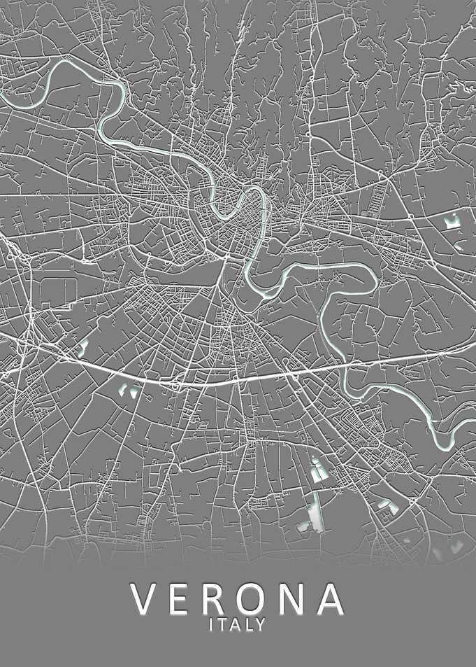 Verona Italy City Map