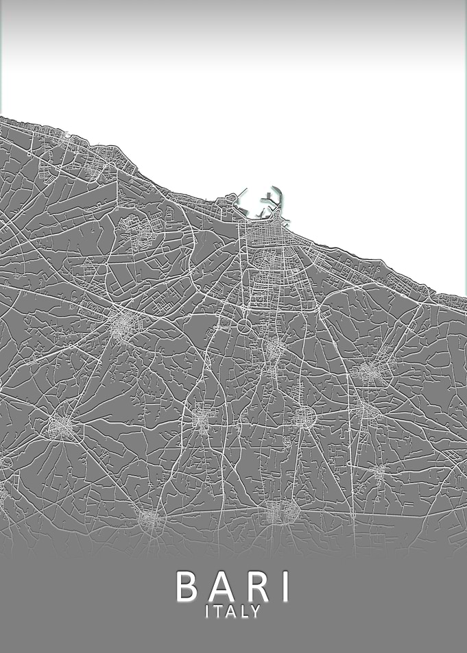 Bari Italy City Map