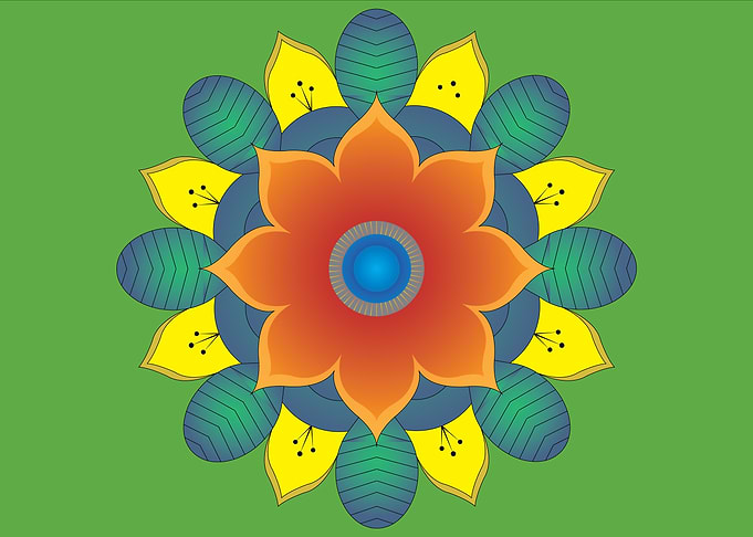 Colorful mandala pattern