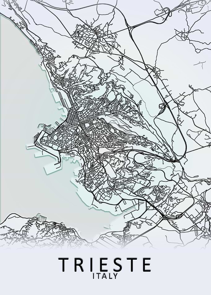 Trieste Italy City Map