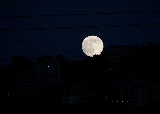 Moon and Wires