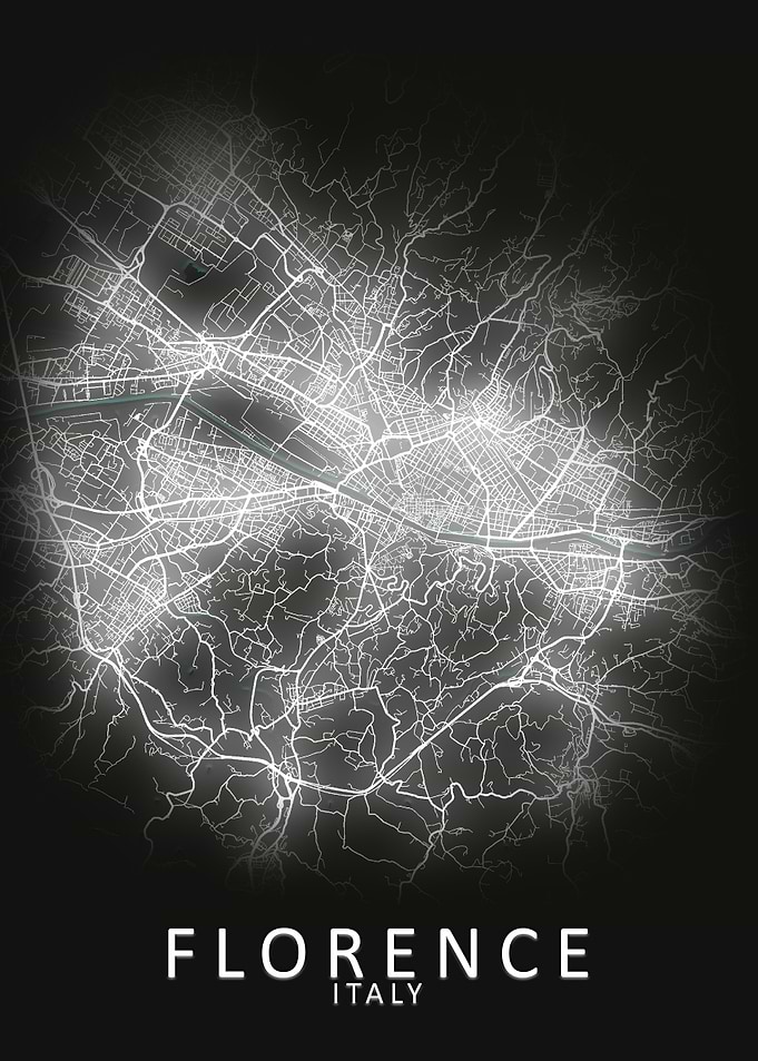 Florence Italy City Map