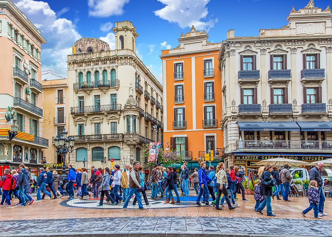 Plaza in Barcelona