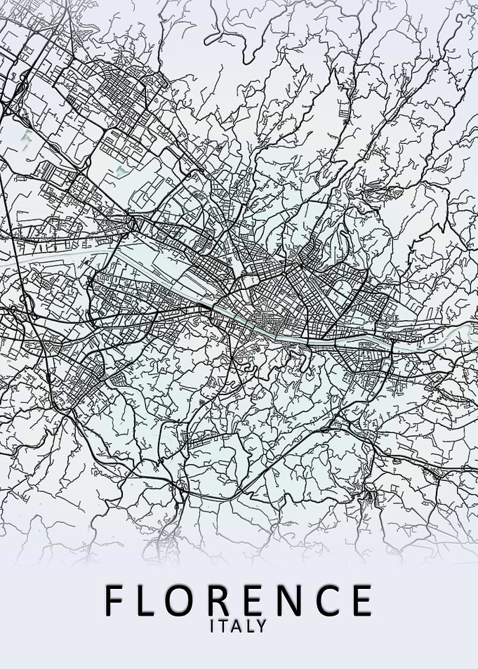 Florence Italy City Map