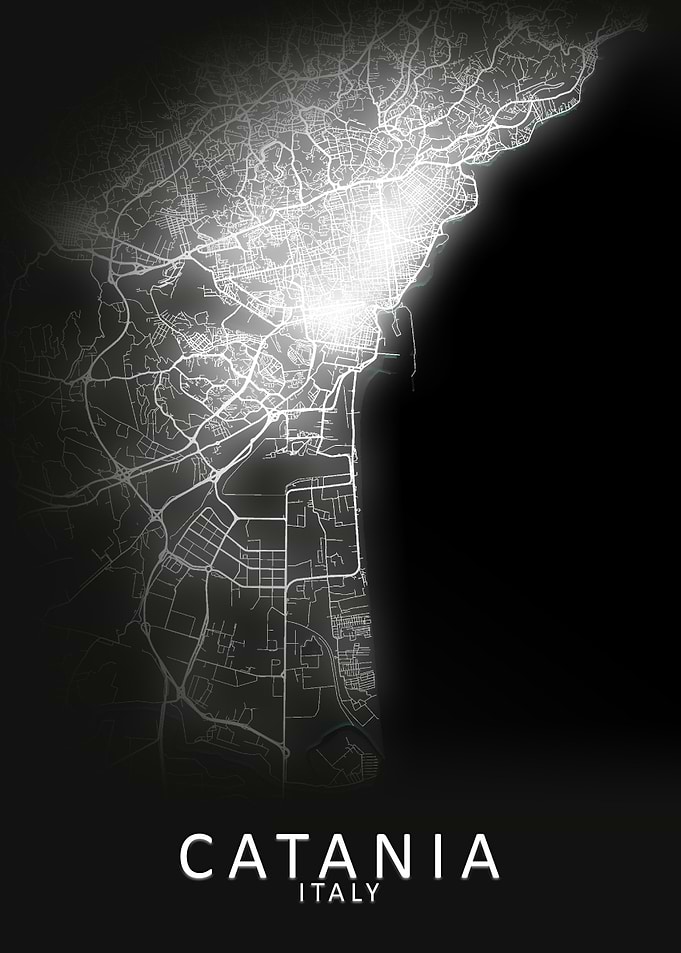 Catania Italy City Map