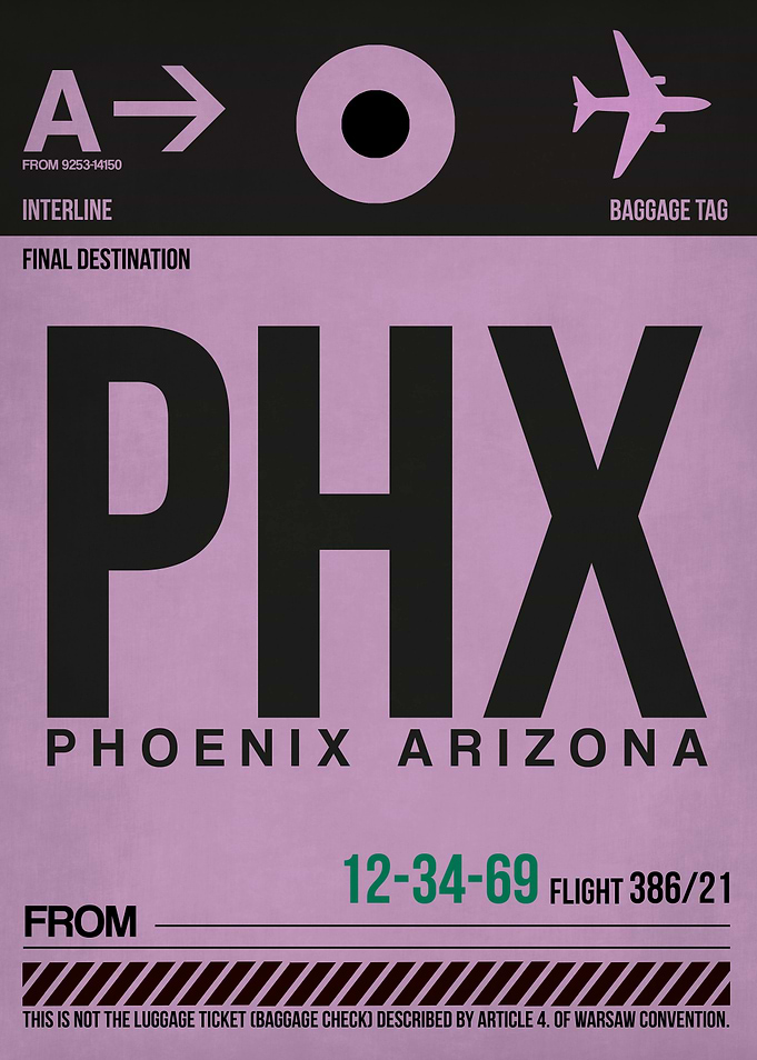PHX Luggage Tag