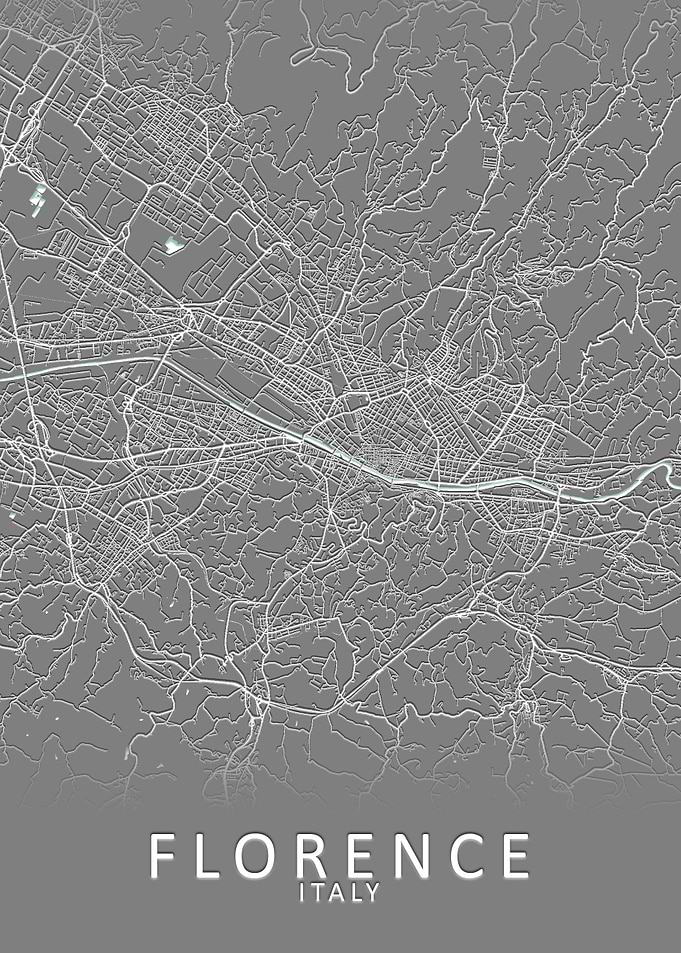 Florence Italy City Map
