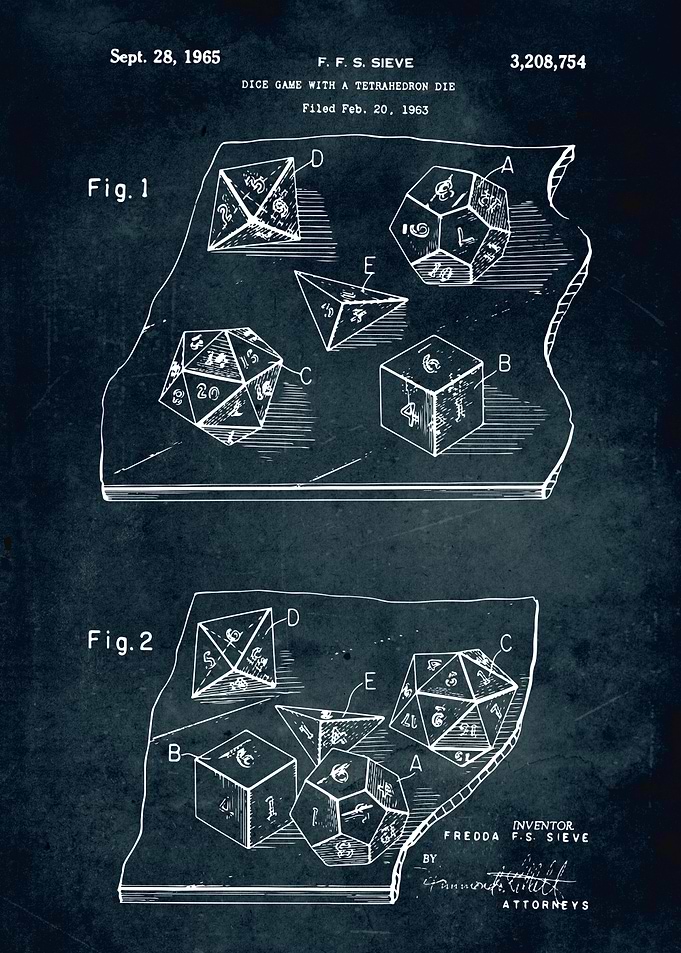 No471 Tetrahedron dice